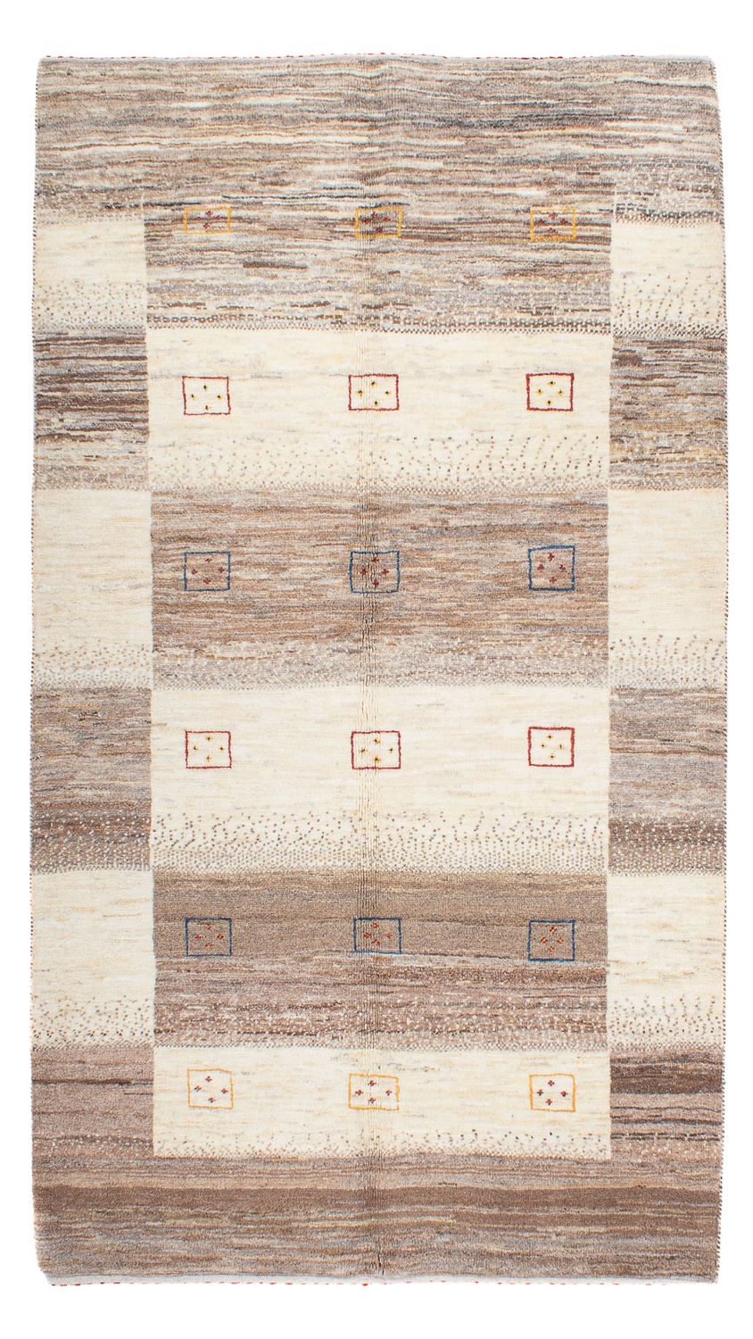 Gabbeh Tæppe - Loribaft Persisk - 192 x 109 cm - natur