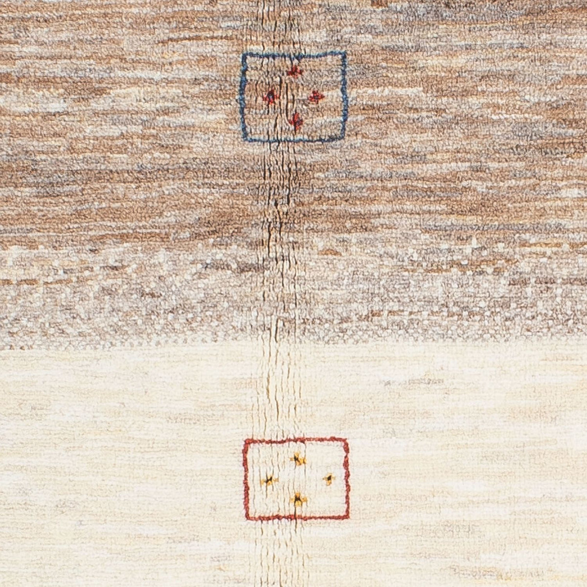 Gabbeh Tæppe - Loribaft Persisk - 192 x 109 cm - natur