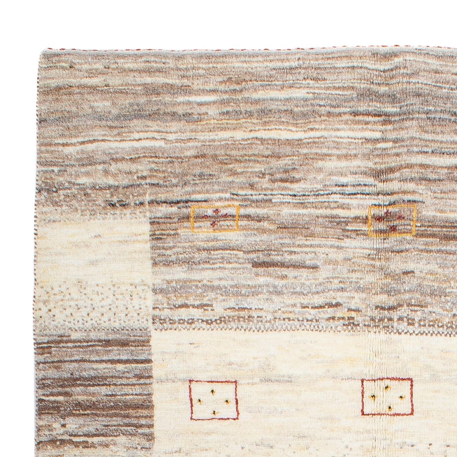 Gabbeh Tæppe - Loribaft Persisk - 192 x 109 cm - natur
