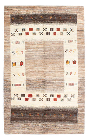Gabbeh Tæppe - Loribaft Persisk - 186 x 117 cm - natur