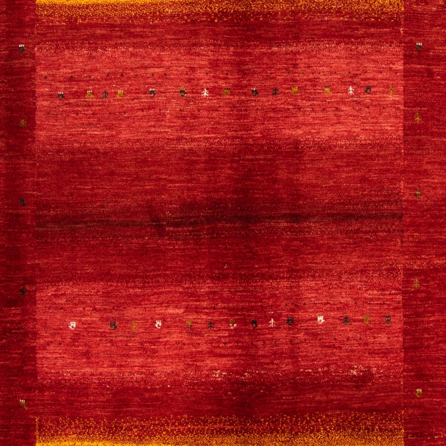 Gabbeh Tæppe - Loribaft Persisk - 347 x 257 cm - rød