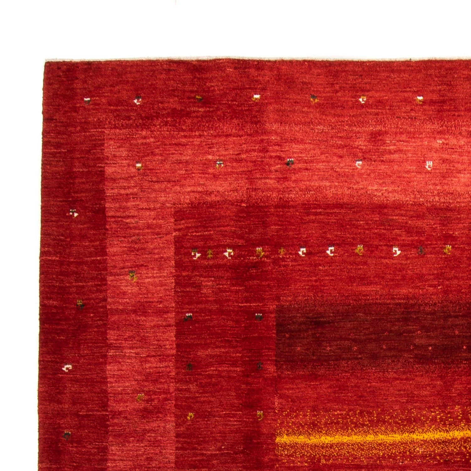 Gabbeh Tæppe - Loribaft Persisk - 347 x 257 cm - rød