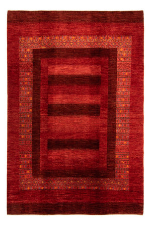 Gabbeh Tæppe - Loribaft Persisk - 297 x 205 cm - rød