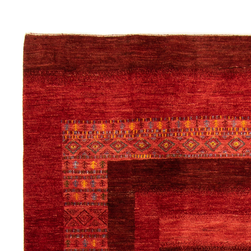 Gabbeh Tæppe - Loribaft Persisk - 297 x 205 cm - rød