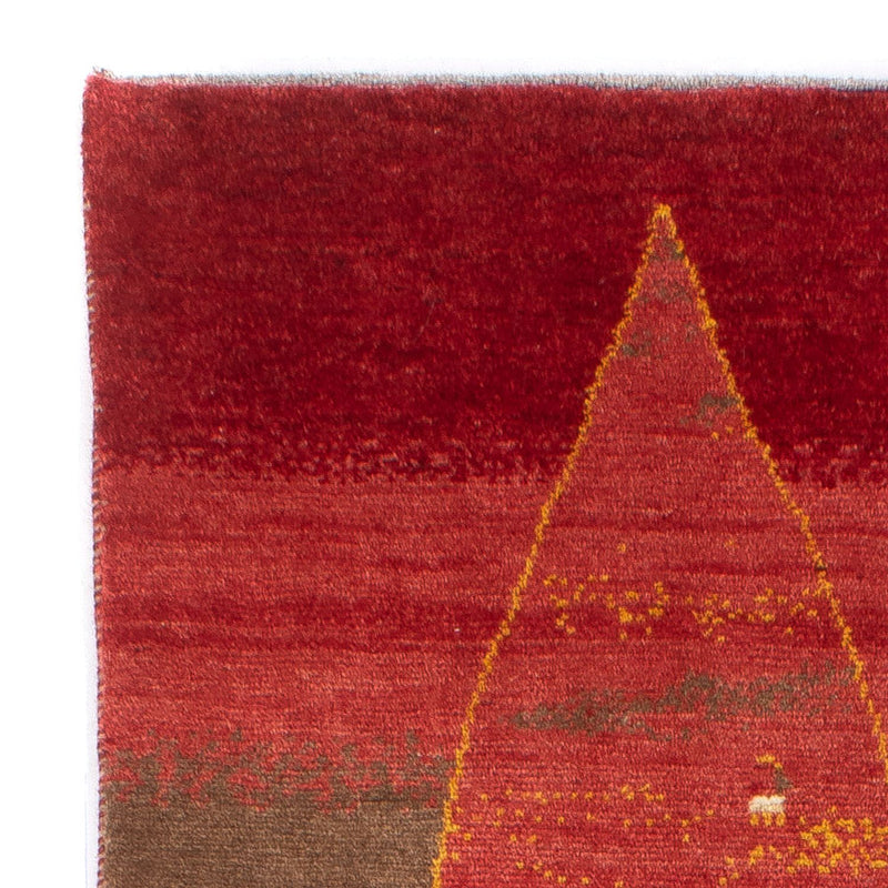 Løber Gabbeh-tæppe - Persisk - 205 x 74 cm - rød