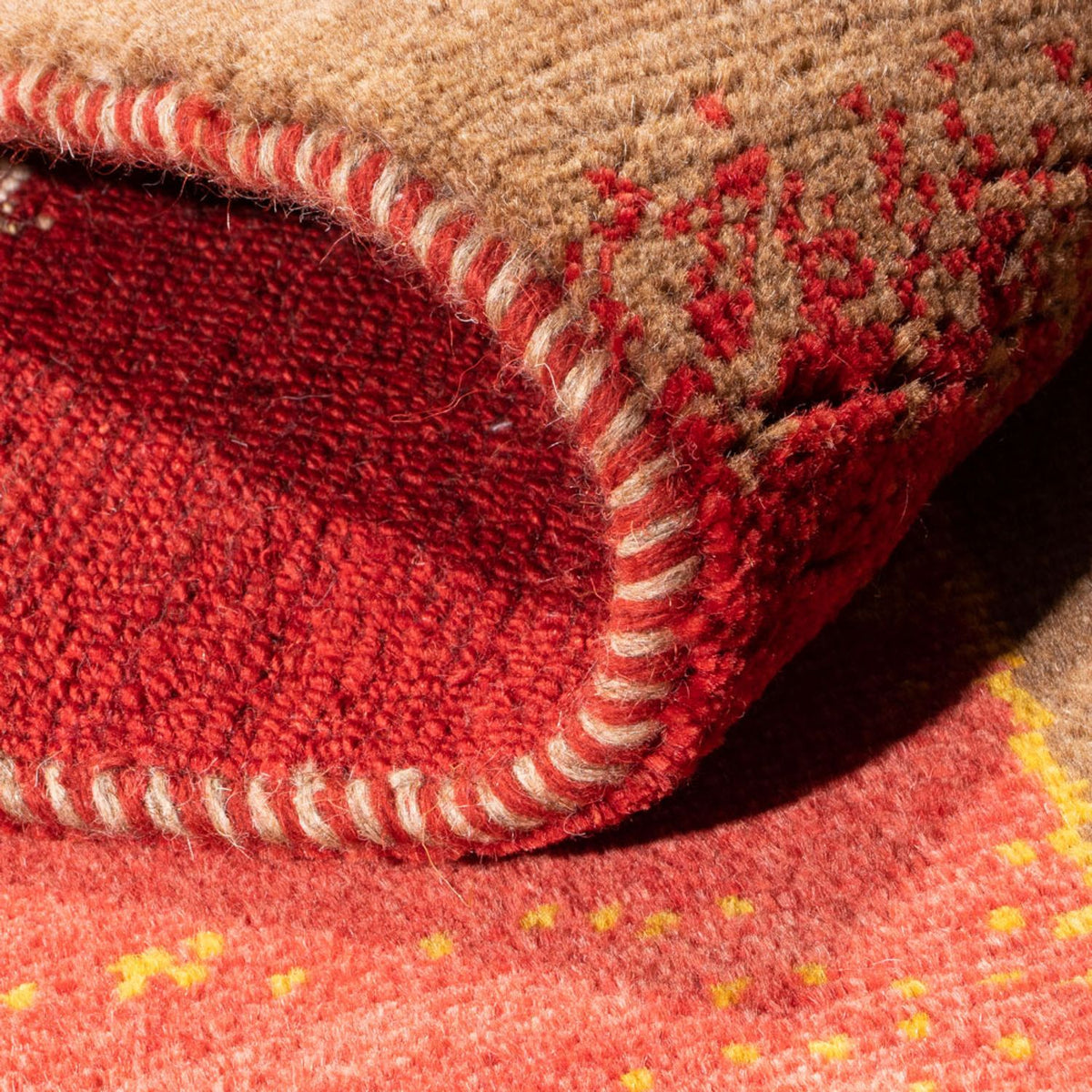 Løber Gabbeh-tæppe - Persisk - 205 x 74 cm - rød