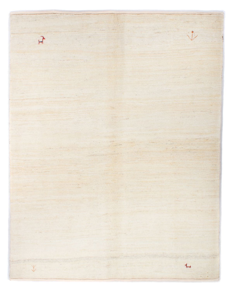 Gabbeh-tæppe - Persisk - 188 x 153 cm - beige