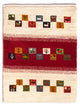 Persisk Gabbeh Tæppe 90x66cm - Perserteppich Wollteppich