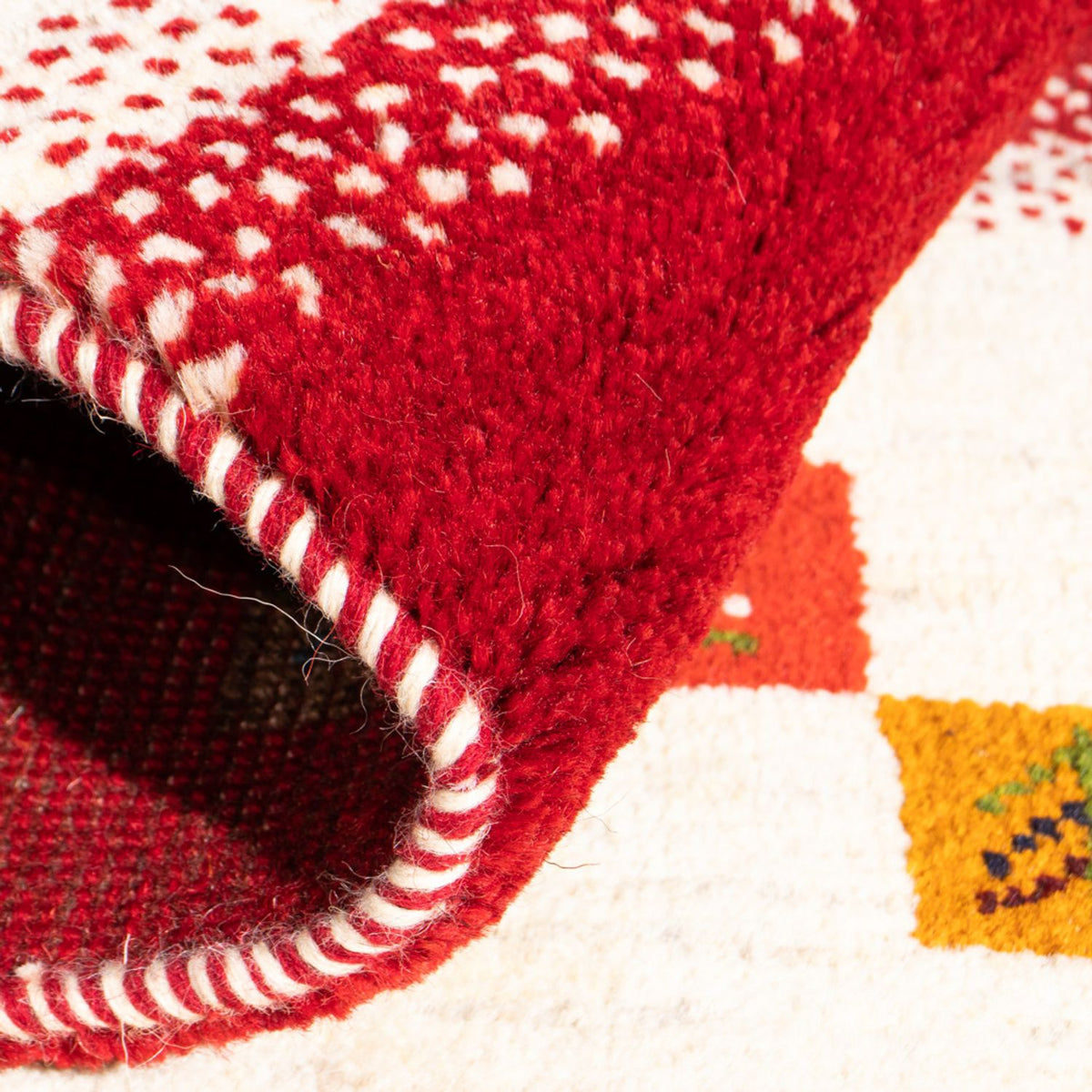 Gabbeh-tæppe - Persisk - 90 x 66 cm - flerfarvet