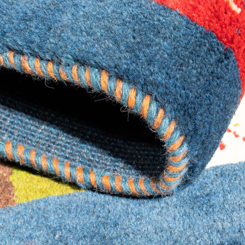 Gabbeh-tæppe - Persisk - 90 x 62 cm - flerfarvet