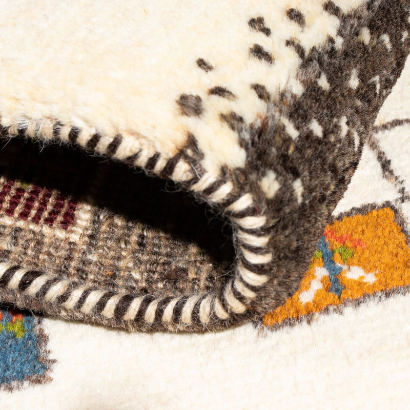 Gabbeh-tæppe - Persisk - 92 x 63 cm - flerfarvet