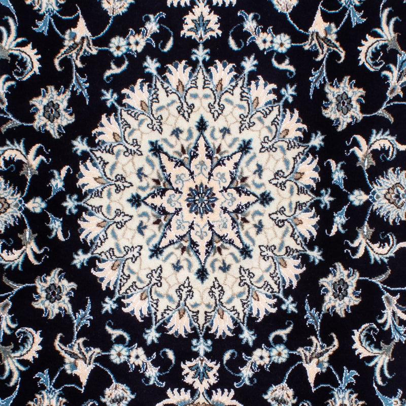 Persisk tæppe - Nain - 239 x 166 cm - mørkeblå