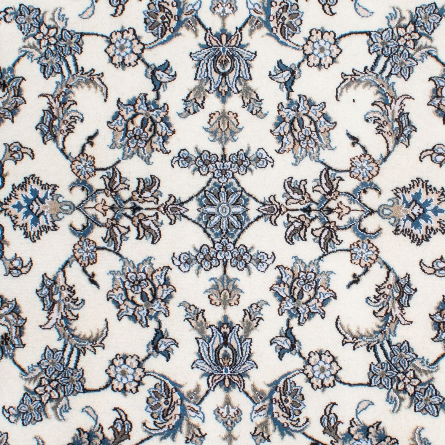 Persisk tæppe - Nain - 243 x 166 cm - creme