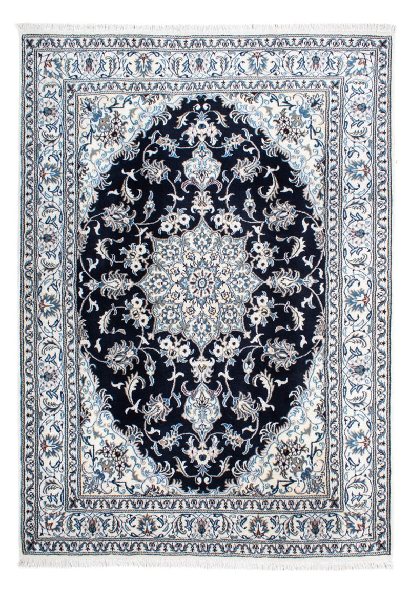 Persisk tæppe - Nain - 236 x 168 cm - mørkeblå