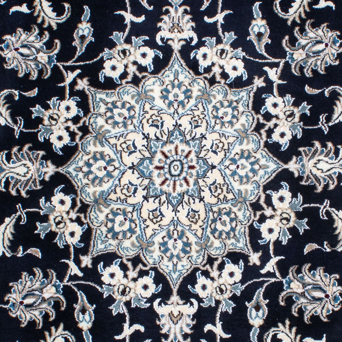 Persisk tæppe - Nain - 236 x 168 cm - mørkeblå