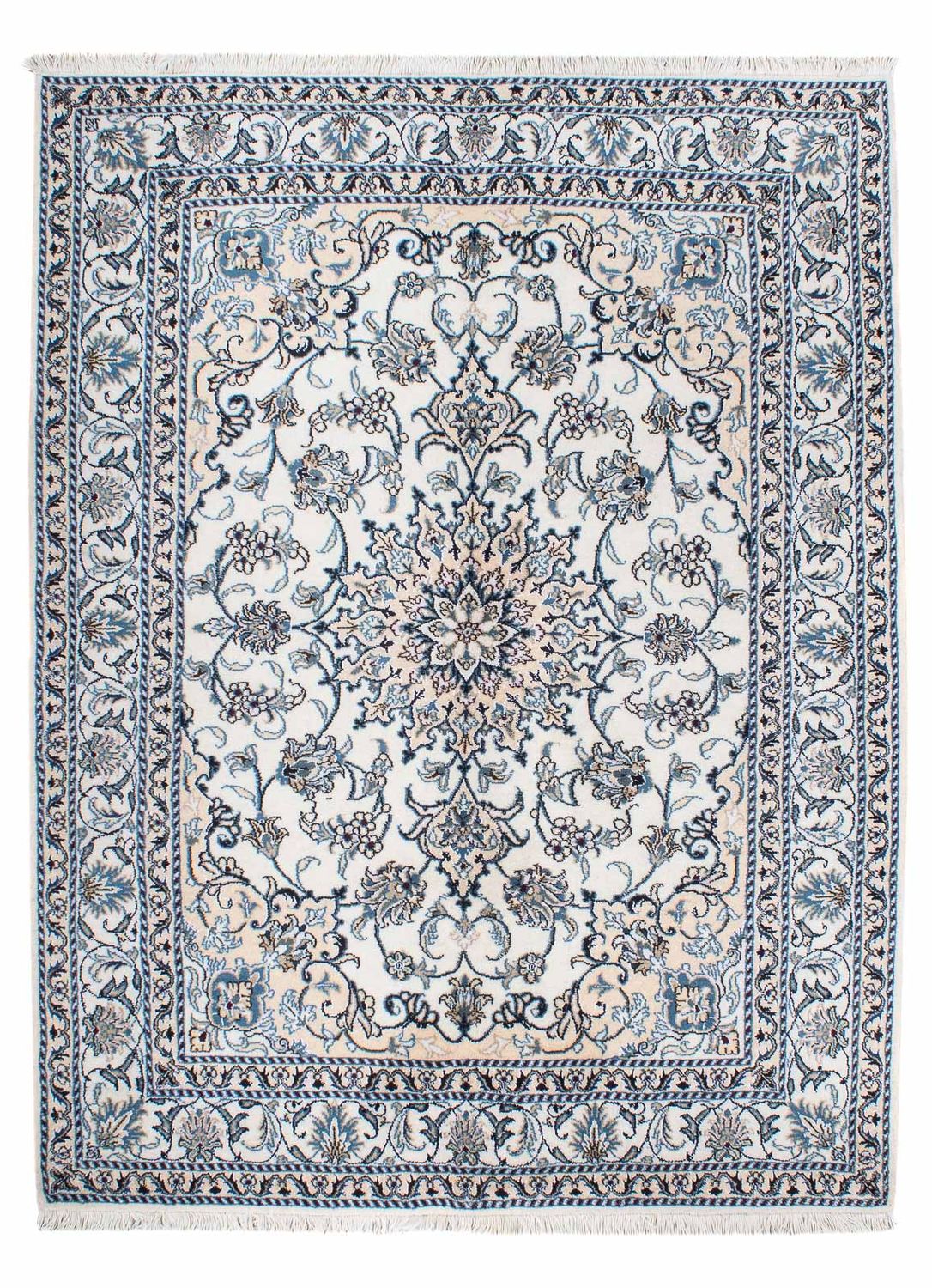 Persisk tæppe - Nain - 197 x 150 cm - beige