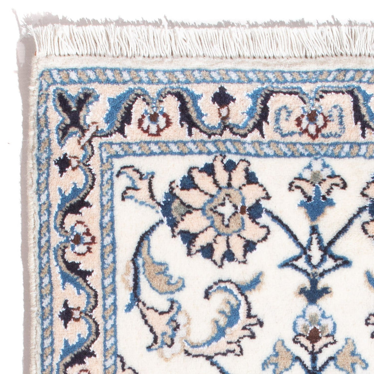 Persisk tæppe - Nain - 90 x 60 cm - creme