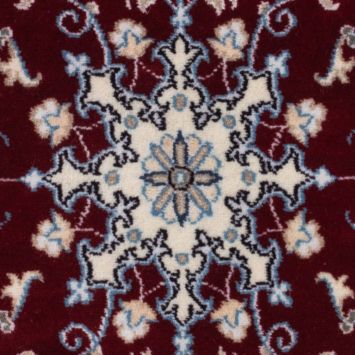 Persisk tæppe - Nain - 90 x 60 cm - rød