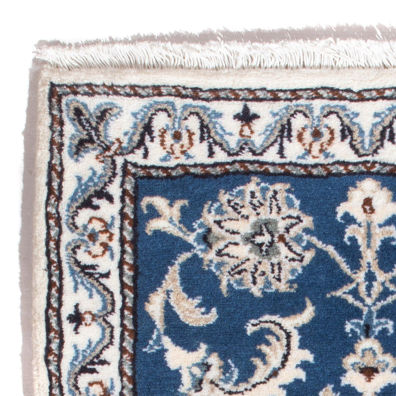 Persisk tæppe - Nain - 90 x 60 cm - blå