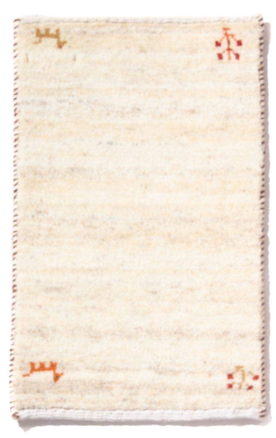 Gabbeh-tæppe - Persisk - 60 x 40 cm - creme