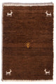 Persisk Gabbeh Tæppe 60x40cm - Perserteppich Wollteppich