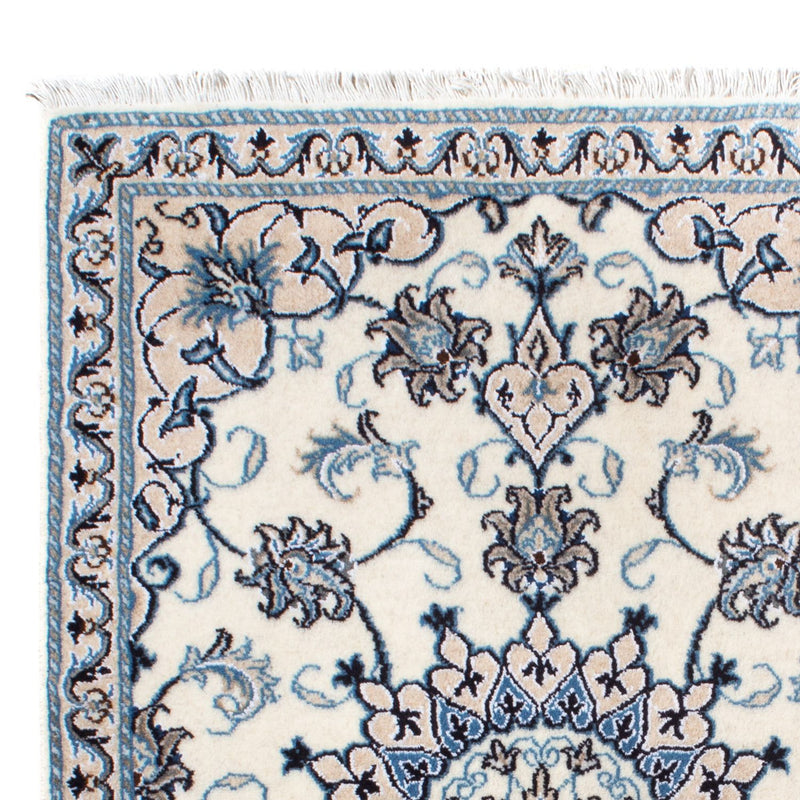 Persisk tæppe - Nain - 139 x 88 cm - creme