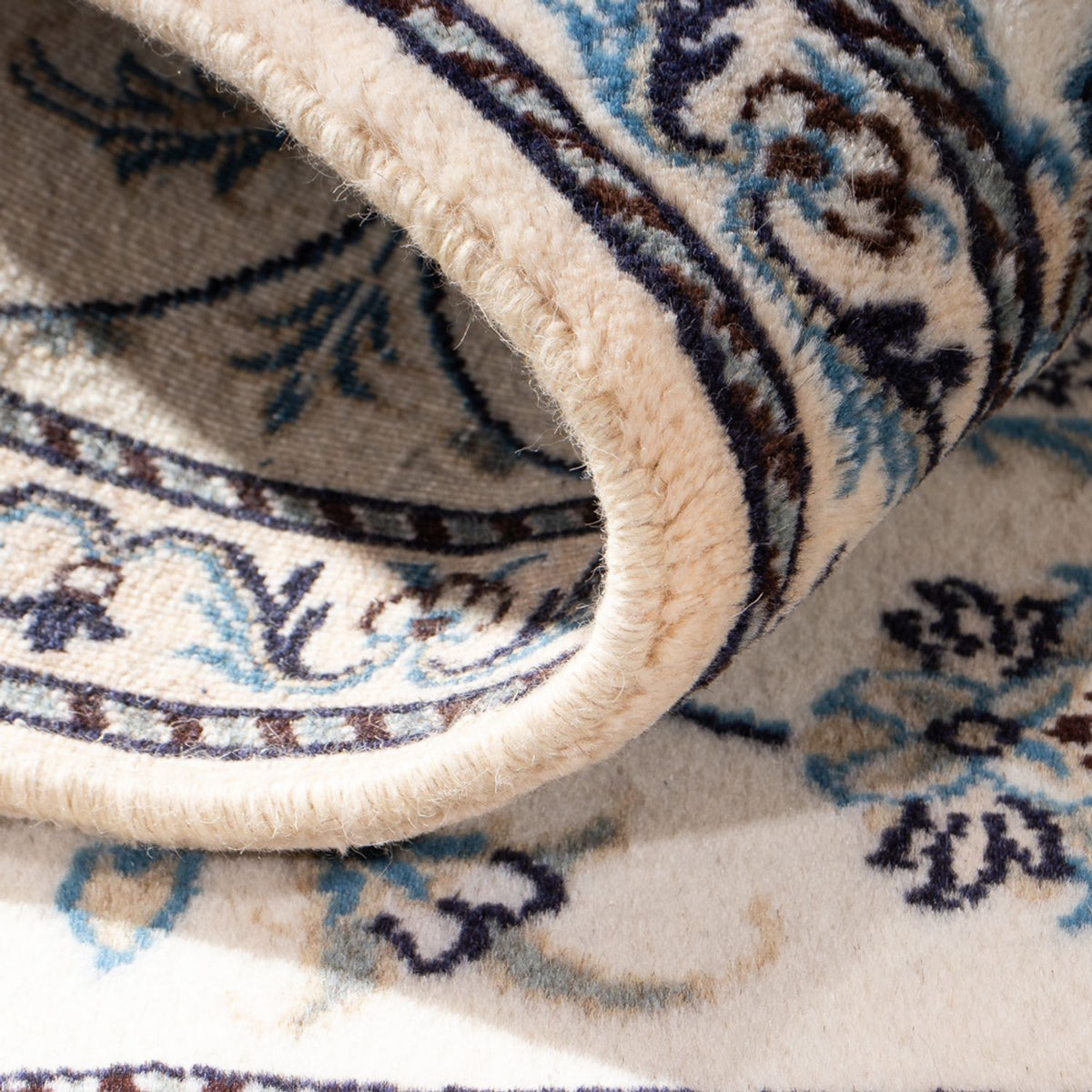 Persisk tæppe - Nain - 139 x 88 cm - creme