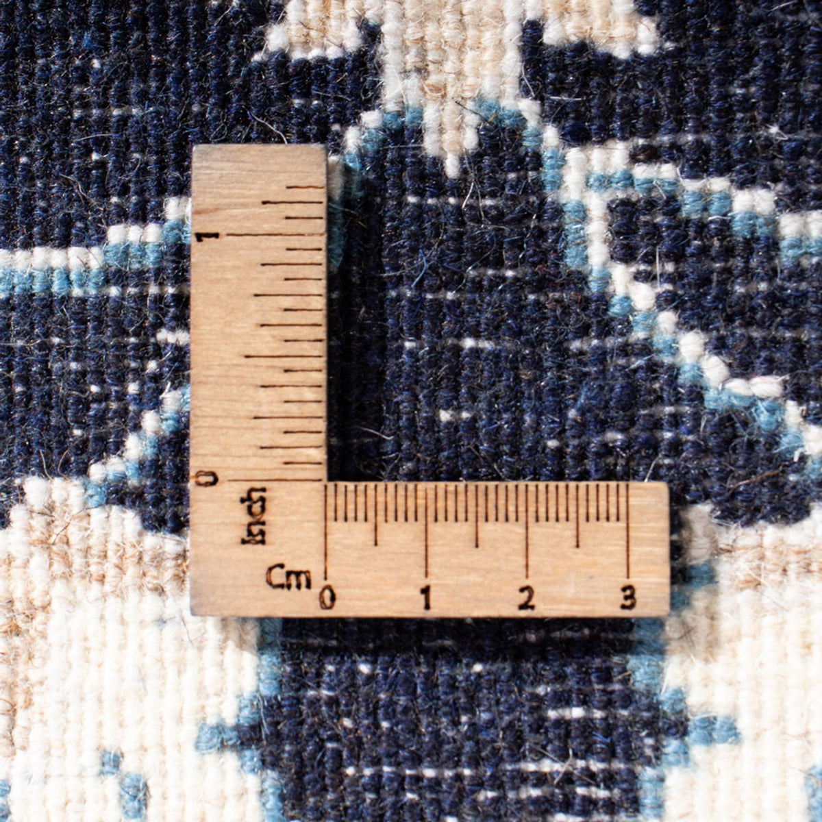 Persisk tæppe - Nain - 136 x 68 cm - mørkeblå