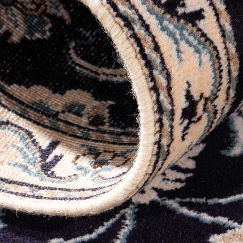 Persisk tæppe - Nain - 143 x 69 cm - mørkeblå