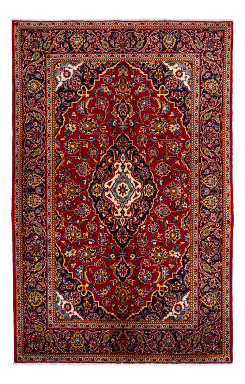Persisk tæppe - Keshan - 214 x 142 cm - rød