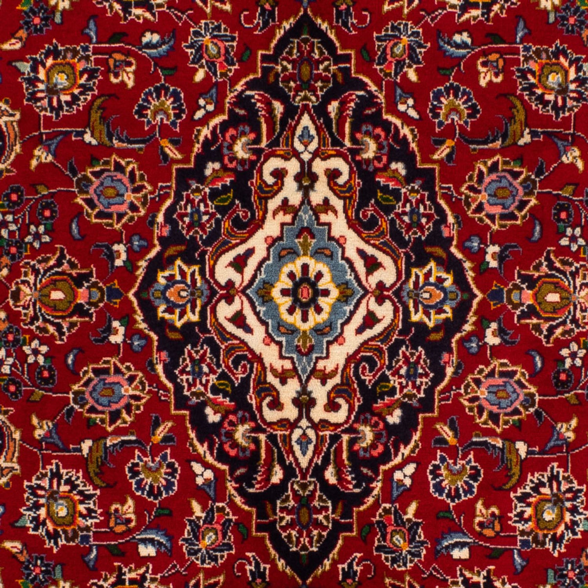 Persisk tæppe - Keshan - 214 x 142 cm - rød