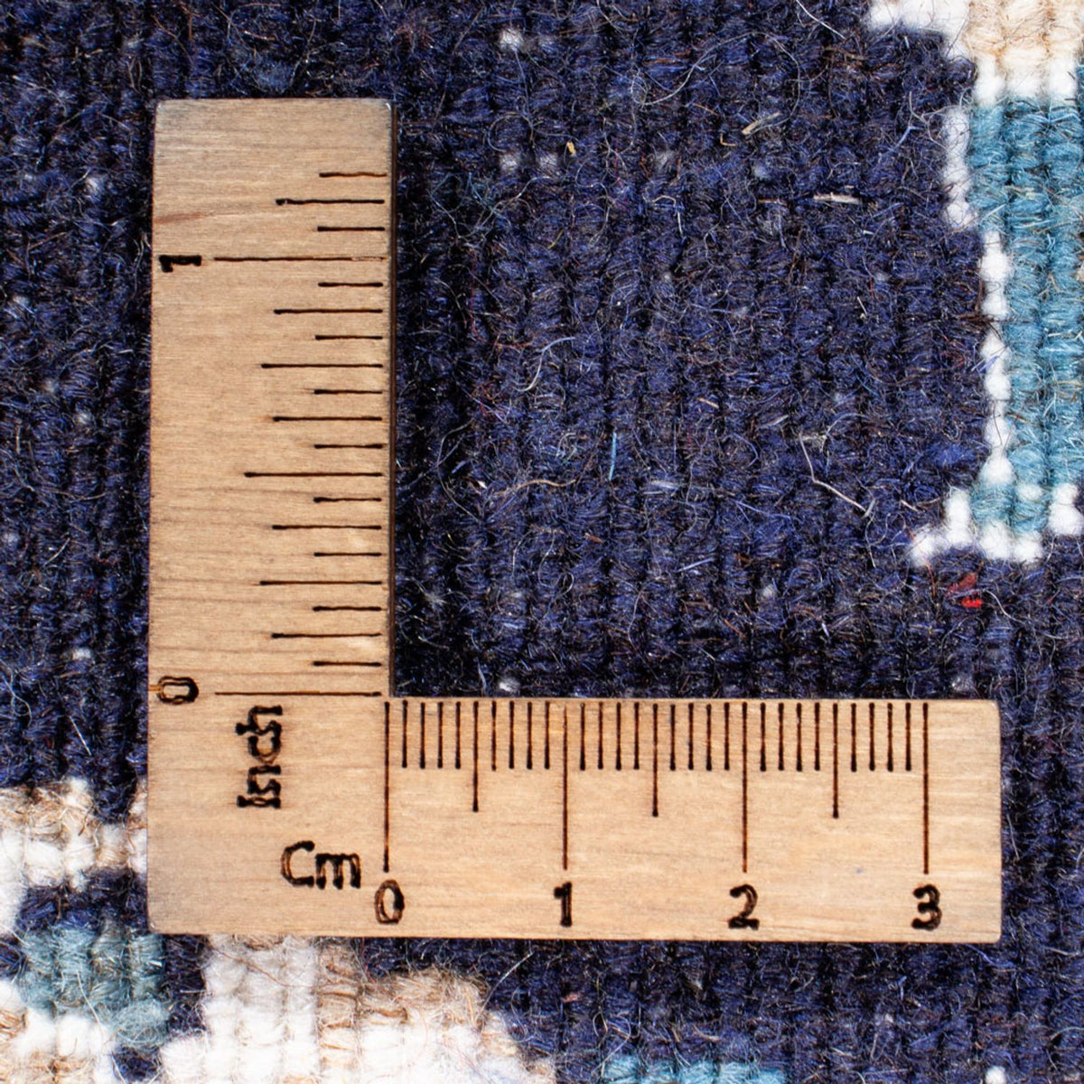 Løber Persisk tæppe - Nain - 202 x 78 cm - mørkeblå