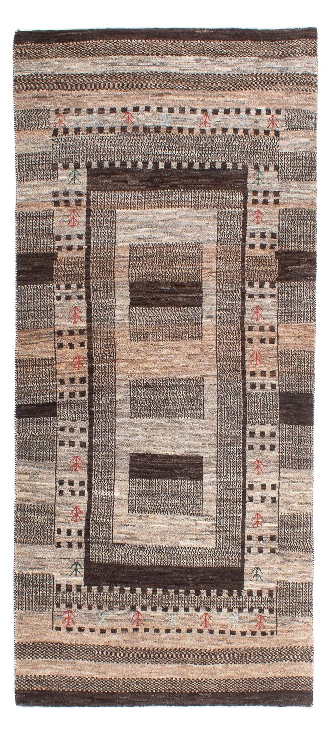 Løber Gabbeh Tæppe - Loribaft Persisk - 197 x 82 cm - natur