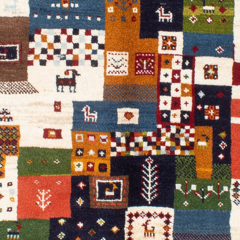 Gabbeh-tæppe - Persisk - 197 x 156 cm - blå