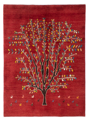 Gabbeh-tæppe - Persisk - 204 x 150 cm - rød