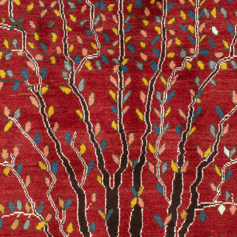 Gabbeh-tæppe - Persisk - 204 x 150 cm - rød