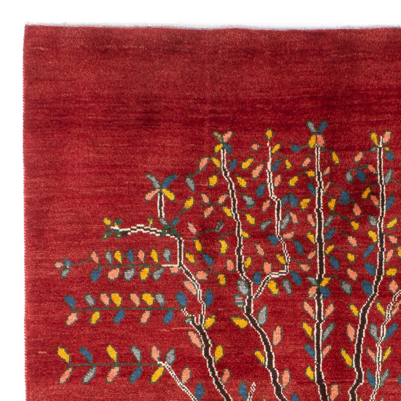 Gabbeh-tæppe - Persisk - 204 x 150 cm - rød