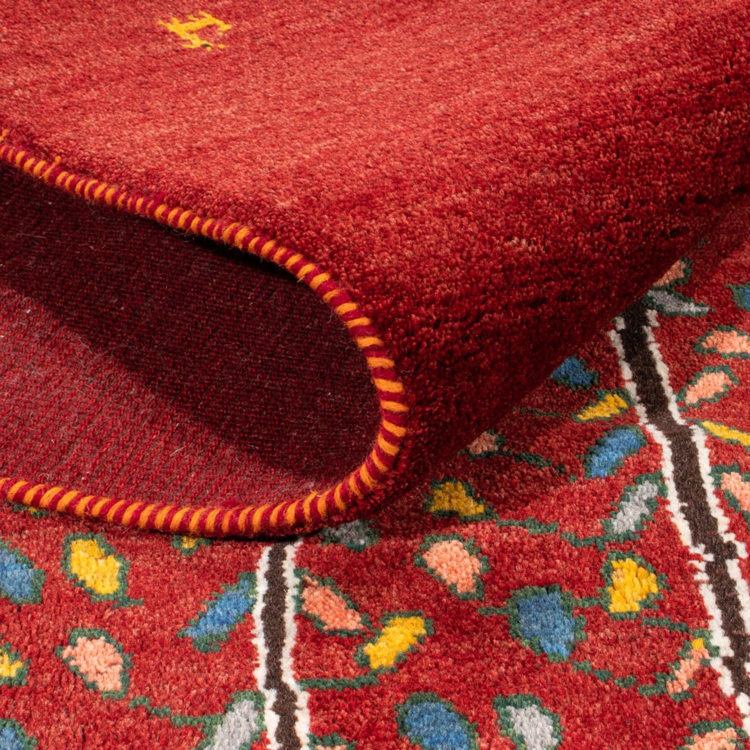 Gabbeh-tæppe - Persisk - 204 x 150 cm - rød