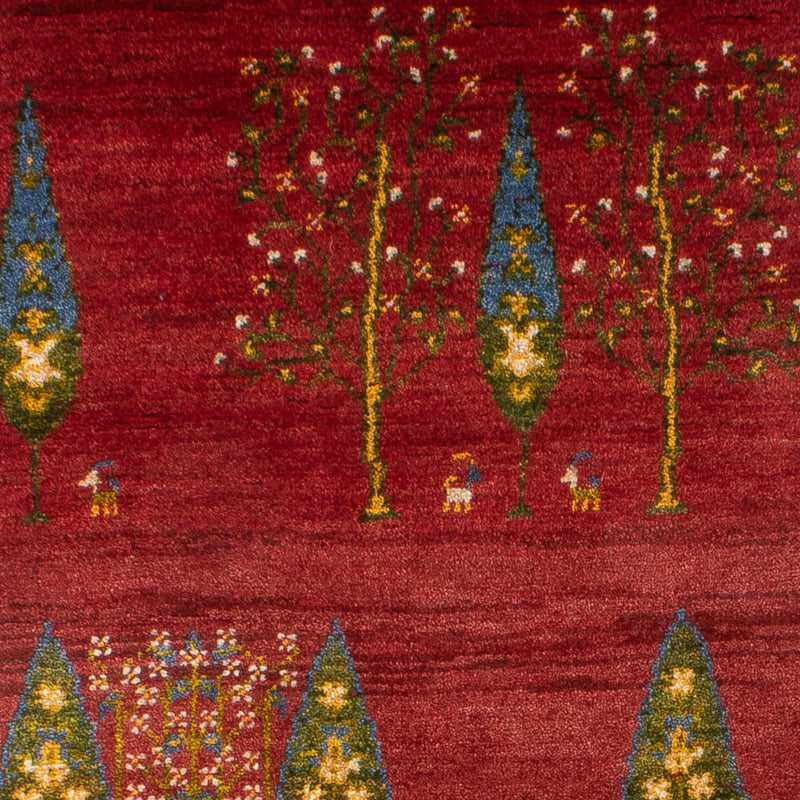 Løber Gabbeh-tæppe - Persisk - 240 x 70 cm - rød