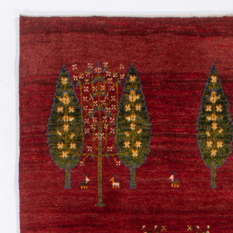 Løber Gabbeh-tæppe - Persisk - 240 x 70 cm - rød