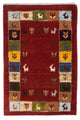 Persisk Gabbeh Tæppe 88x61cm - Perserteppich Wollteppich