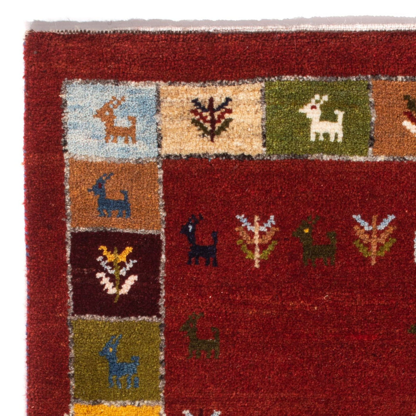 Persisk Gabbeh Tæppe 88x61cm - Perserteppich Wollteppich