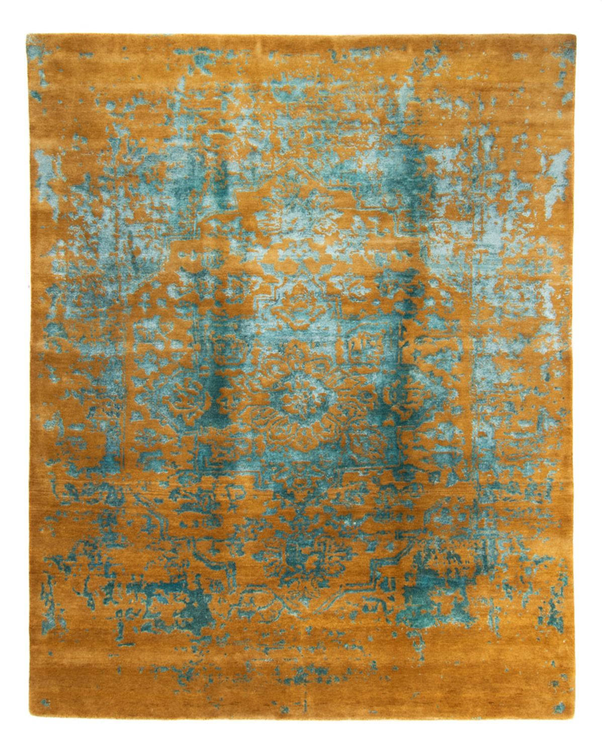 Designer tæppe - 300 x 250 cm - turkis