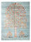 Designer tæppe - 253 x 184 cm - turkis
