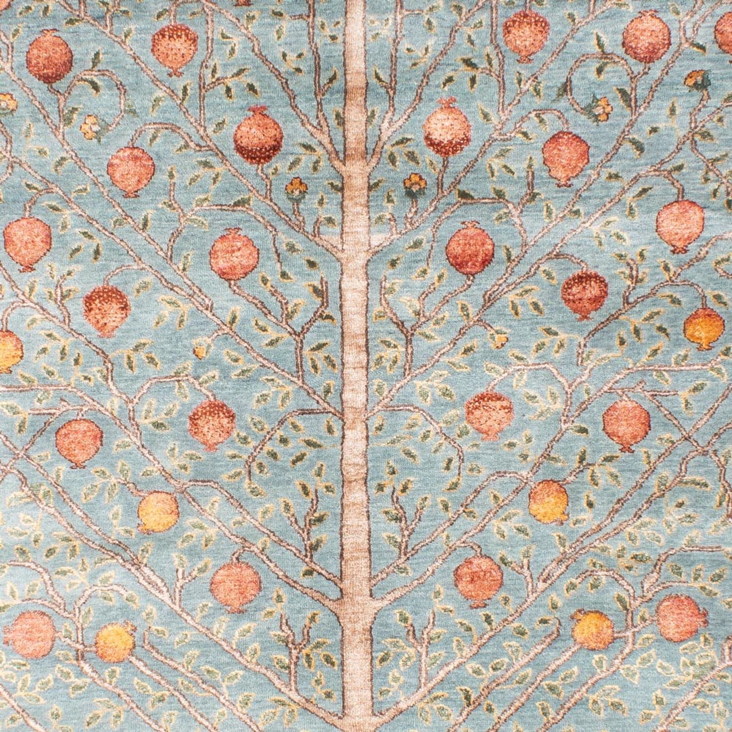 Designer tæppe - 253 x 184 cm - turkis
