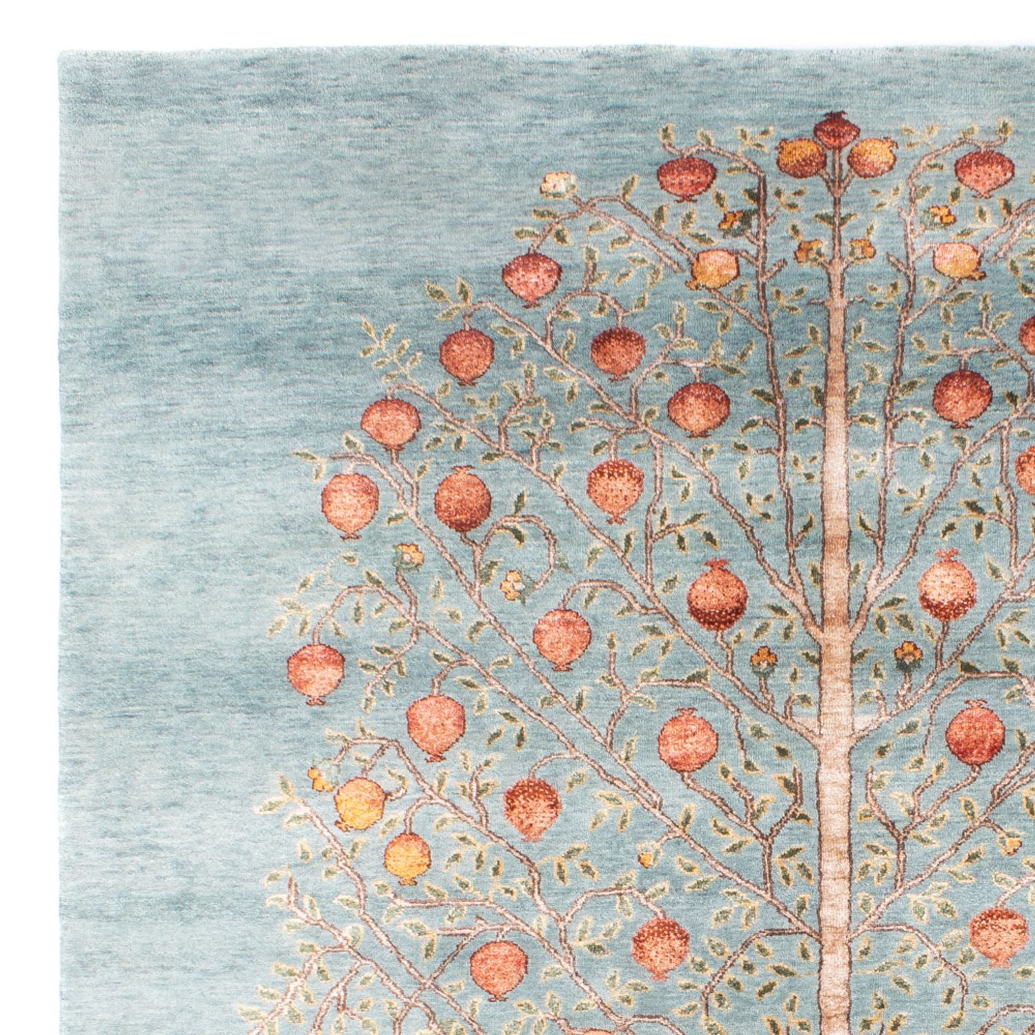 Designer tæppe - 253 x 184 cm - turkis