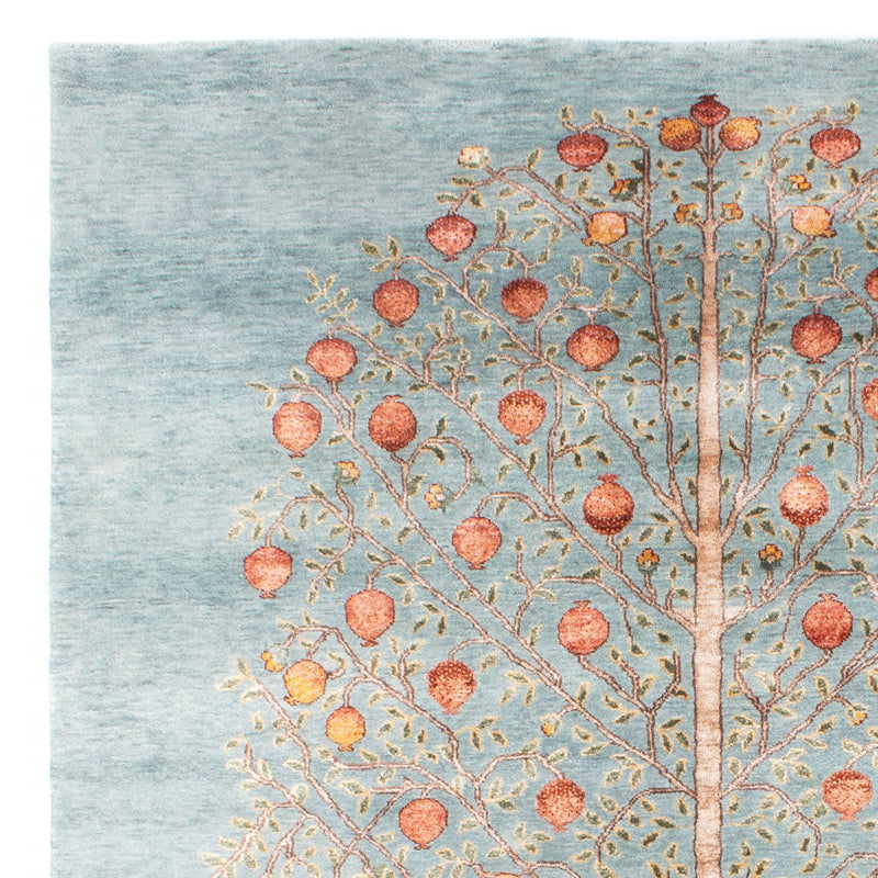 Designer tæppe - 253 x 184 cm - turkis