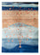 Designer tæppe - 260 x 188 cm - blå