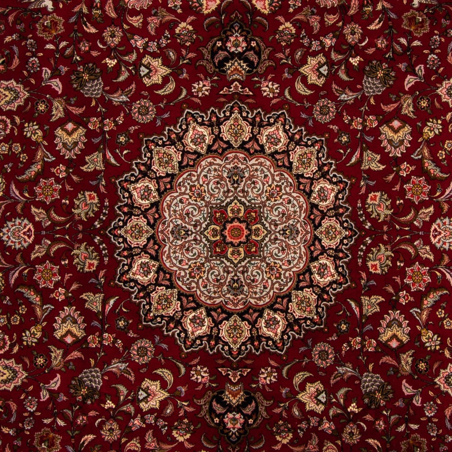 Persisk tæppe - Tabriz - Royal - 302 x 250 cm - rød