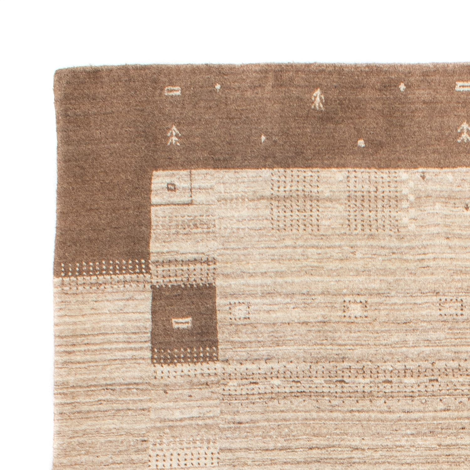 Gabbeh Tæppe - Loribaft Softy - 198 x 126 cm - beige